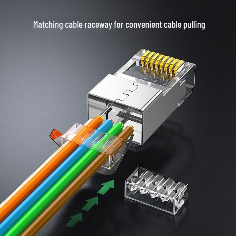 UGREEN Cat7 Shielded RJ45 Network Connectors (10-Pack)