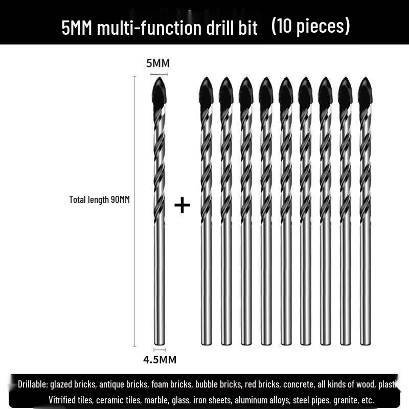 6mm Triangle Drill Bit for Tile, Concrete, Glass, and Cement