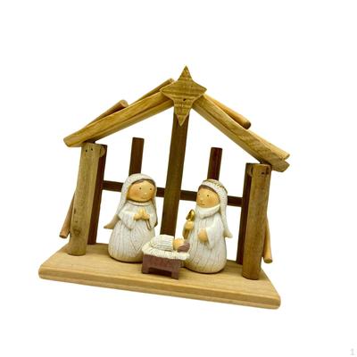 Christmas Nativity Scene Statue Tabletop Ornament Charm Craft Fine Workmanship Jesus Birth Figurine