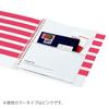 KOKUYO Binder Notebook Repete Slim Type 26 Holes B5 Vertical 15 Inner Papers Pink F-VKB101P