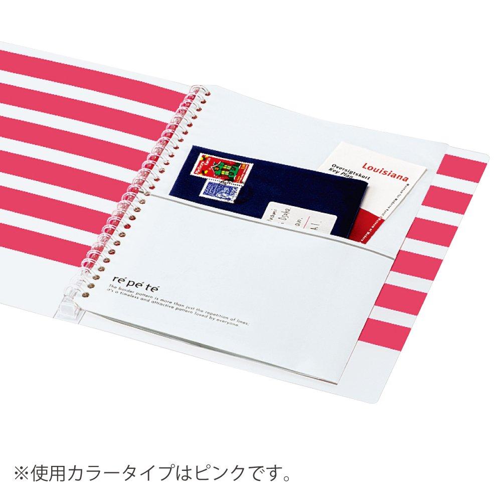 KOKUYO Binder Notebook Repete Slim Type 26 Holes B5 Vertical 15 Inner Papers Pink F-VKB101P