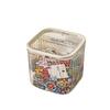 Transparent Desktop Trash Can with Lid - Stylish Hair Accessories and Storage Box