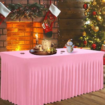 Yousheng 4ft 6ft Sizes Stretch Table Skirt Tutu Ruffled Tablecloth Table Cover Classroom Teacher Desk Back To School Supplies