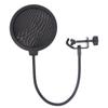 Double Layer Studio Microphone Flexible Wind Screen Sound Filter For Broadcast