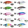 Lure iron plate bait5PCS 10-60GLuminous slow-sinking heavy weight hard bait for long-distance casting, essential for freshwater