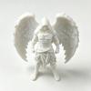 3D Printed Dark Angel Statue Gothic Hooded Figurine Detailed Winged Desk Decor