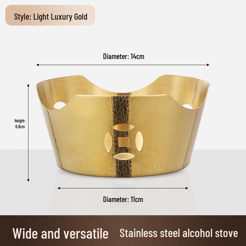 Customizable Hammered Alcohol Stove for Commercial Restaurants