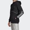 Adidas Originals Trefoil Logo Hooded Track Jacket Men Outerwear Black FM3871