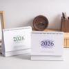 2026 English Version Calendar Gradient Desk Calendar Creative Coil Calendar Planner Desktop Decoration Office Stationery