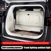 Car Trunk Dynamic Flowing Light Strip On/Off Scanning Trunks Lights Waterproof Flexible Atmosphere Lamp Accessories for Car SUVs