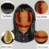 Realistic Female Ghostly Full Face Mask Headgear Scary Bloody Mask with Hair Movies Halloween Cosplay Costumes Gifts