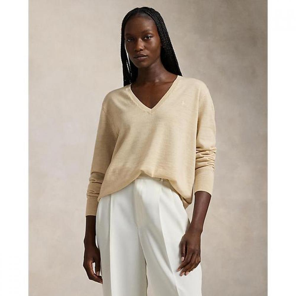 Polo Ralph Lauren Women S Wool V Neck Sweater wmpoSwenc021072250 S 18232₽