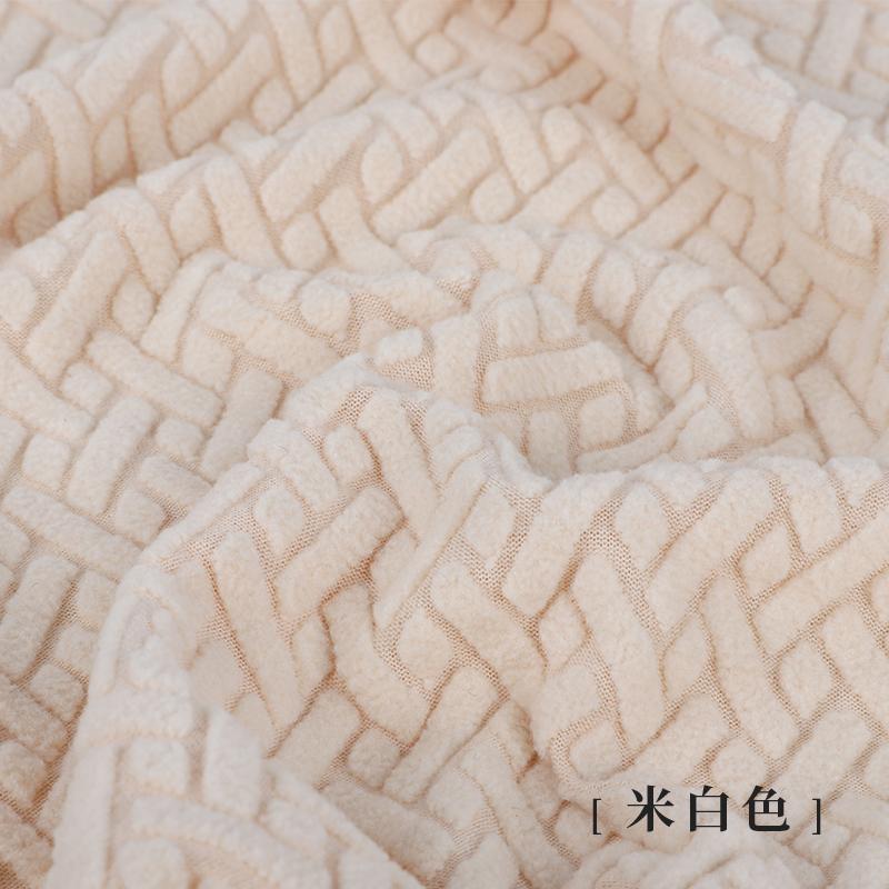 85x50cm Solid Color Elastic Knitted Fleece Fabric For Sofa Covers, Throw Pillows, Handmade DIY Chair Cover Fabric TJ20510
