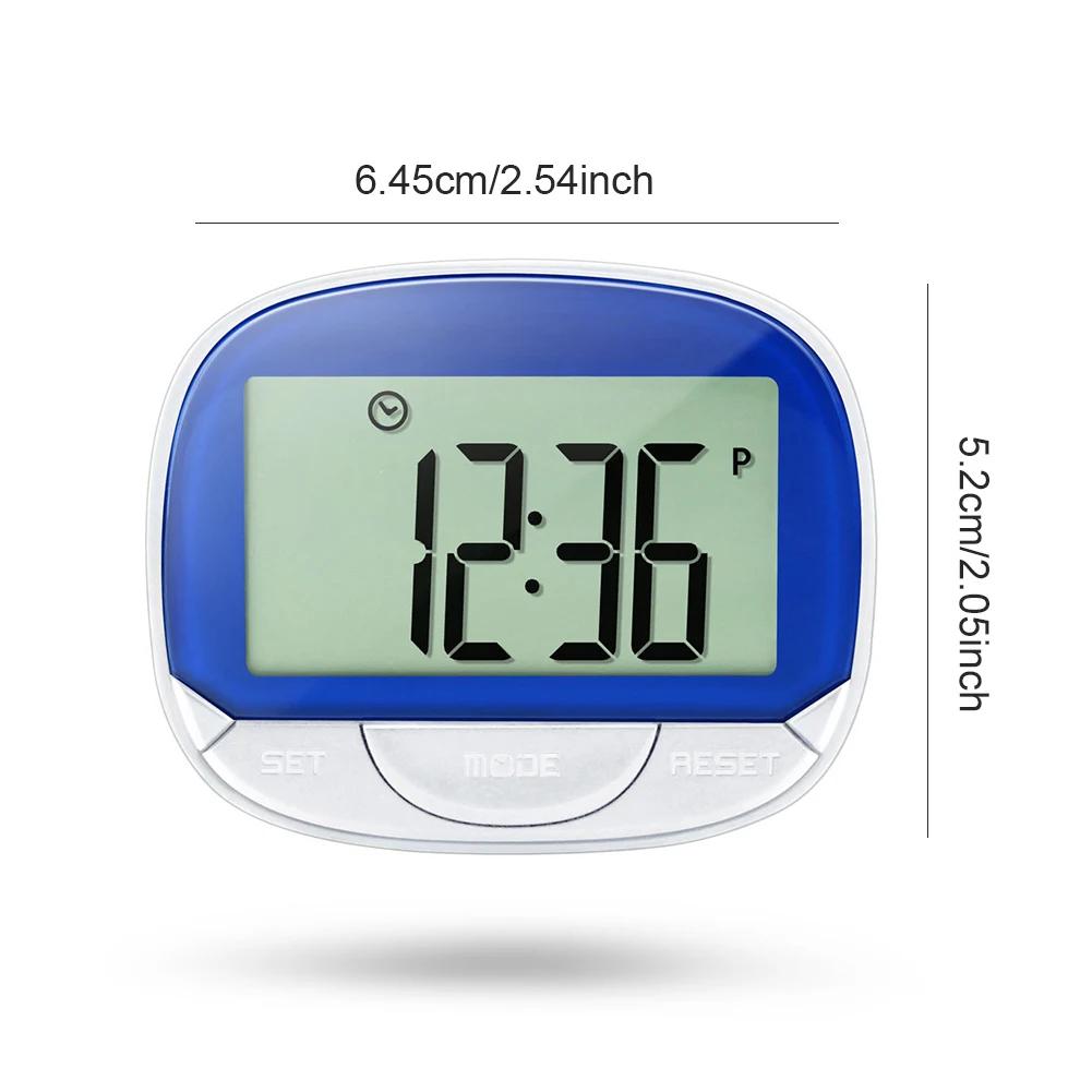 Portable Step Walking Exercise Digital Pedometers with Clip for Jogging Running Walking Lightweight Women Men Steps Watch