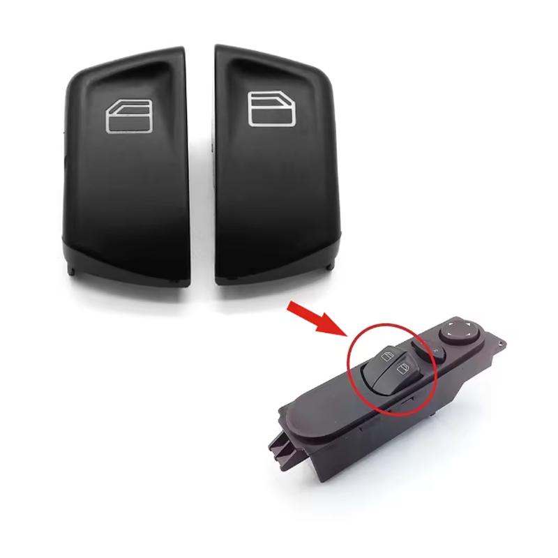 2pcs Car Window Switch Button Covers for Mercedes Vito Viano W639 Sprinter II 906 2003‑2013 807624374022