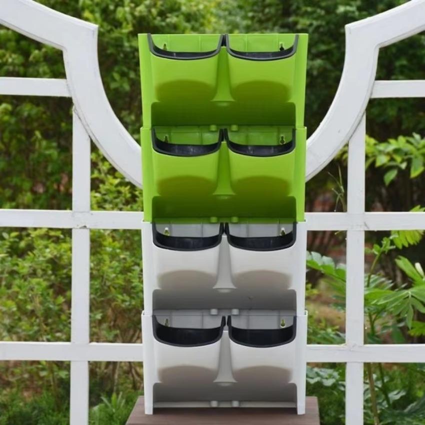 Planter Vertical Greening Indoor and Outdoor Balcony Wall Hanging Flower Pot Creative Combination of Resin Plastic