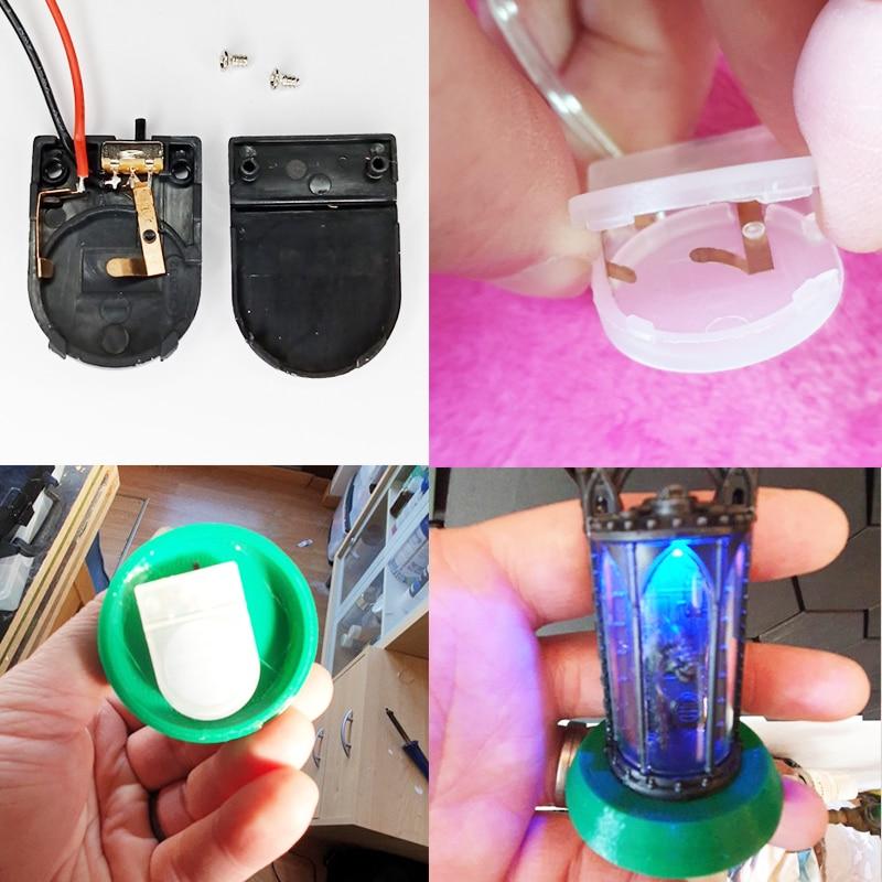 5PCS CR2032 Button Coin Cell Battery Socket Holder Case Cover with ON-OFF Switch 3V Battery Storage Box