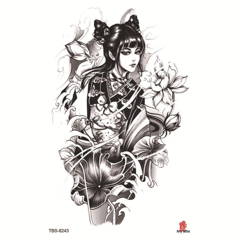 Wasserdichtes Ganzarm Totemsymbol Tattoo Aufkleber Set