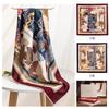 2026 Silk Wool Scarf Double-sided Floral Print Neck Warmer Fashion Shawl