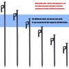 Steel Tent Stakes Heavy Type Rustproofed Ground Pegs for Camping Beach Backpacking Secure Windproofed