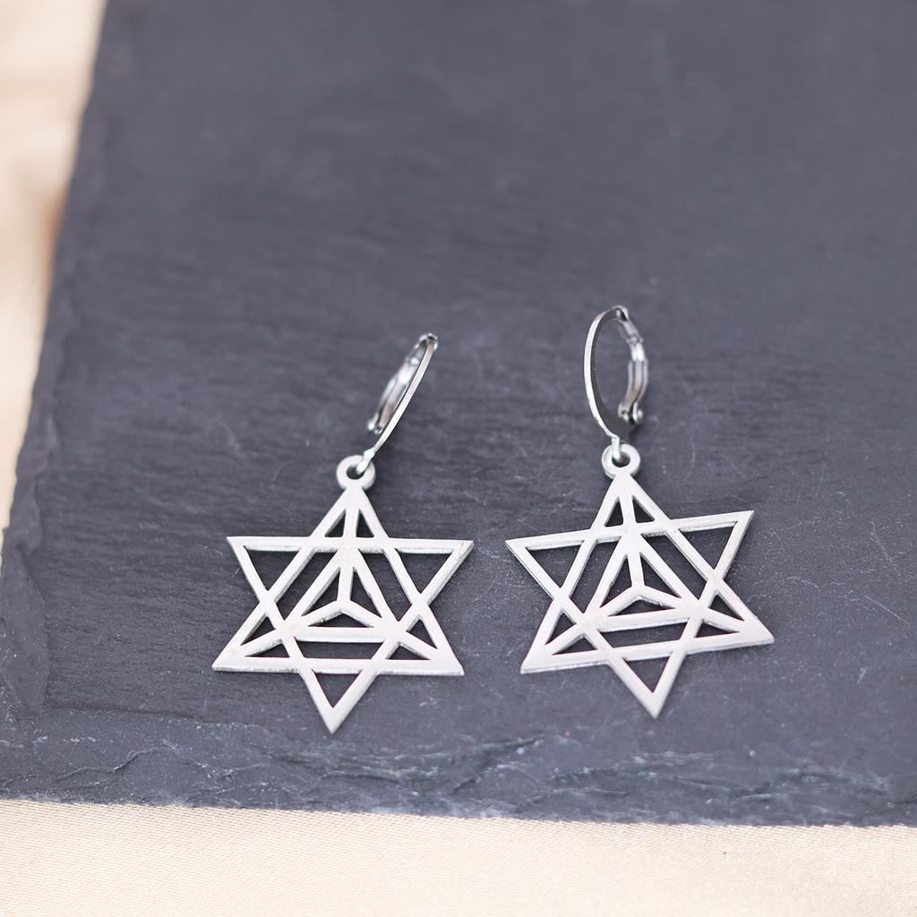Kinitial Stainless Steel Death Moth Sun Moon Snake Mushroom Cactus Hamsa Hand Horse Earrings For Women Trendy Piercing Jewelry