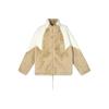 adidas Originals Trefoil Speed Fur Fleece-Lined Casual Sports Jacket Unisex Jacket Brown HF0702