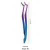 Multi-color Stainless Steel Eyelash Tweezers: New Style Round Head Safety Applicator Clamp