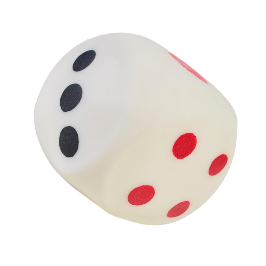Novelty Dice Board Game Soft Bounce Dice Figurine Squeeze Toy Novelty Gag Table Toy Decompressing Pinch Stress Toy