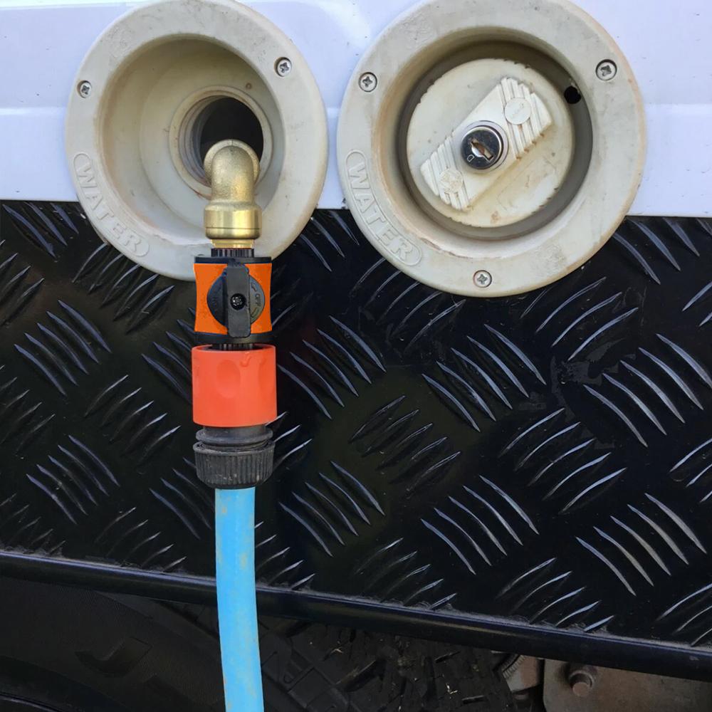 1set Motorhome Water Tank Quick Filler with ON/OFF Flow Control Connects To 12mm - 1/2" Quick Connect Caravan RV Accessories