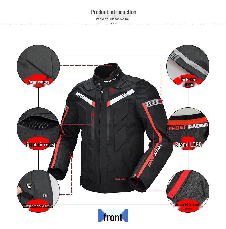 Four-Season Motorcycle Riding Suit: Durable, Windproof, Split-Type Pants, Fall-Resistant, Outdoor Sports Set
