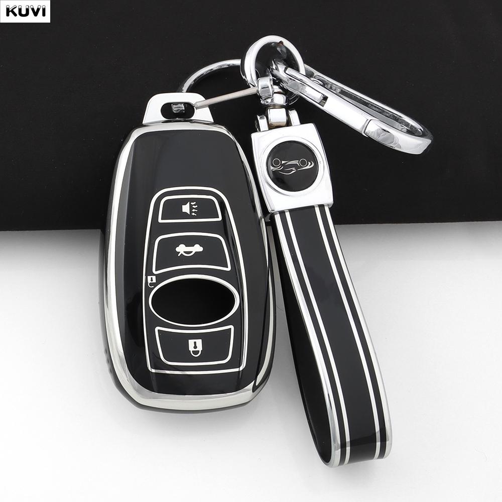New Tpu Car Remote Key Case Cover Shell Fob For Subaru Brz Xv Forester Legacy Outback Key Chain Auto Accessories Protected