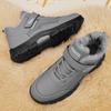 Winter Men's Shoes Outdoor Waterproof Snow Boots Plush Warm Cotton Shoe Winter Casual Sports Shoes for Men Non Slip Hiking Shoes