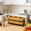 Modern Cooking And Bathroom Storage Unit With Wooden Design For Items And Beauty Products