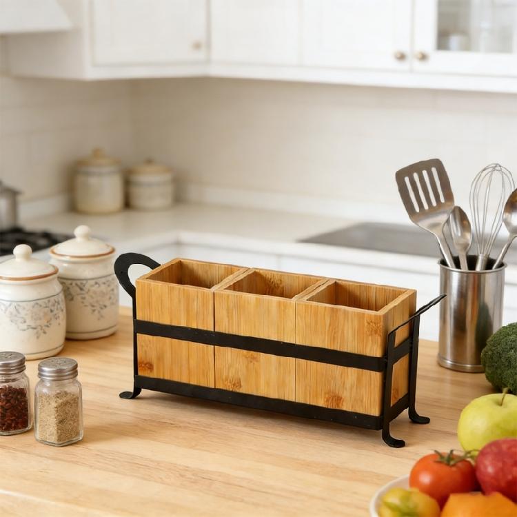 Modern Cooking And Bathroom Storage Unit With Wooden Design For Items And Beauty Products