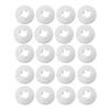 BHBL 20 Pezzi Copertura Decorativa per Tubo dell'Acqua con Flangia da 1/2 Pollice Copertura Tubo Bianca da 16mm Decorazione Tubo a Muro Radiatore