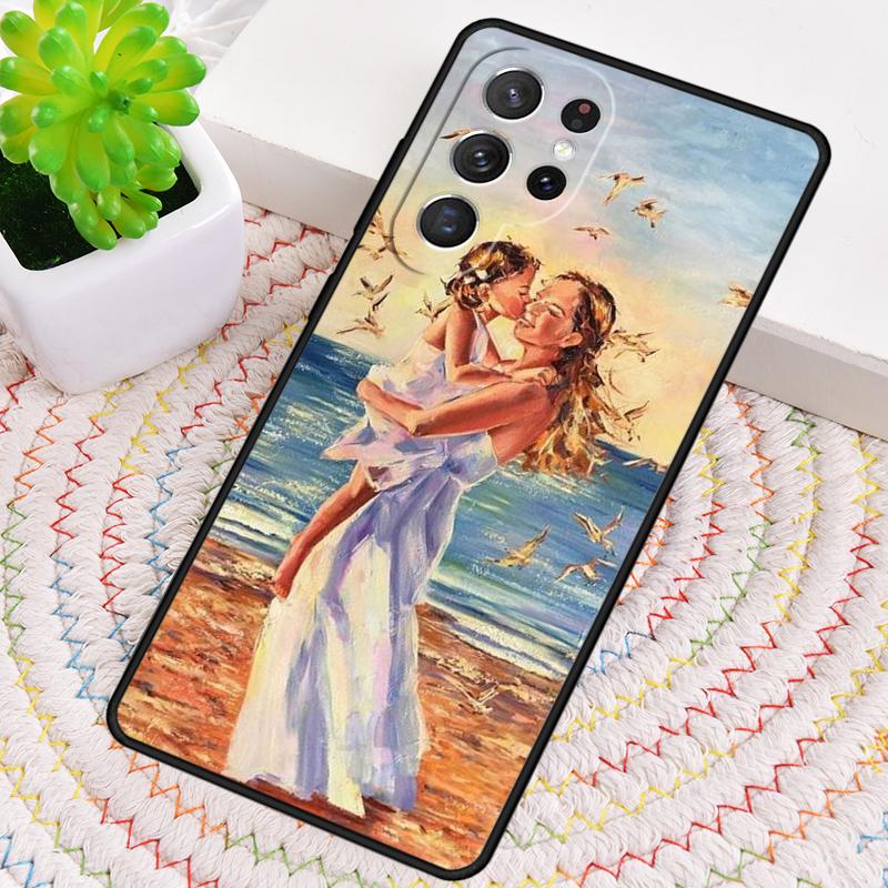 Super Mom Baby Girl Son Daughter TPU Phone Case For Samsung Galaxy Note 10 Pro S26 S25 S24 S23 S22 Ultra Plus S21 FE S20 Cover
