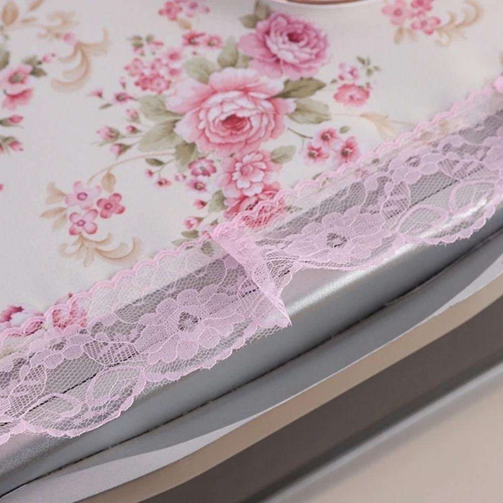 Dustproof Washing Machine Cover Floral Pattern Microwave Oven Cover Appliance Cover Home Decor