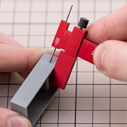 Oh.makasenet Plastic Model Parallel Line Engraving Scriber with Marking Needle for Gunpla (Red)