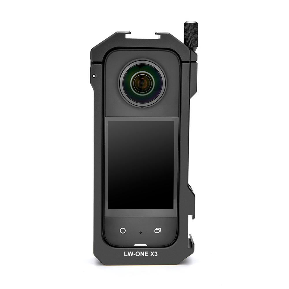 Video Camera Expansion Protective Case Aluminum Alloy Action Camera Protective Cover Magnetic Bayonet for Insta360 X3 CHINA