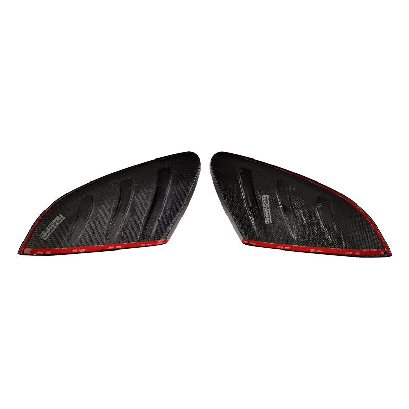 Carbon Fiber Rearview Mirror Cover for 10th Gen Honda Civic - Dry Carbon Exterior Enhancement