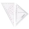 Chart Drawing Triangle Ruler 405mm Large Scale Multifunctional Acrylic Triangle Ruler Protractor Set for Distance