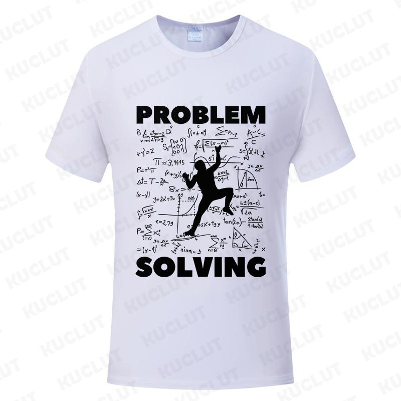 Rock Climbing T Shirt for Women Men Bouldering Tees Problem Solving Math Tops Sport Climber Tshirt Short Sleeve Unisex Clothing