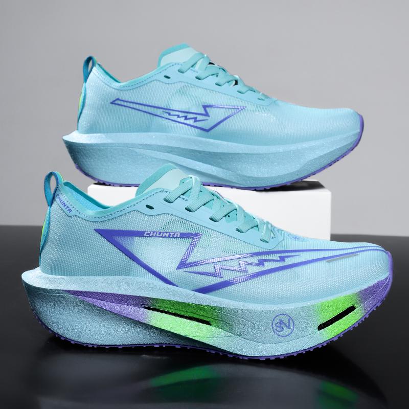 Scarpe da Corsa Sportive con Piastra in Carbonio Speciale Maratona Cuscino d'Aria Uomo Traspiranti Leggere Donna Comode Sneakers Antiscivolo