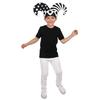 April Fools Day Funny Clown Hat Black White Plaid Polka Dot Party Stage Headwear