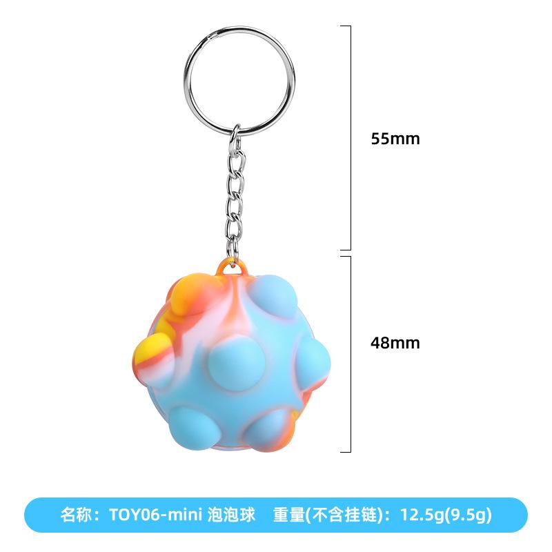In Stock Decompression Ball 3D Spherical Rodent Pioneer Bubble Ball Pressing Toy Pinch Music Children's Decompression Toys Wholesale