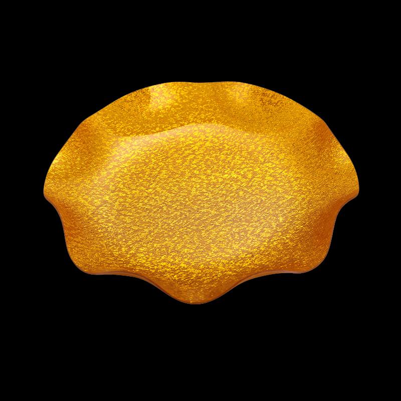 Acrylic Gold Fruit Plate (Set of 2)
