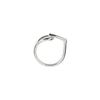 Charmy silver lock-ring