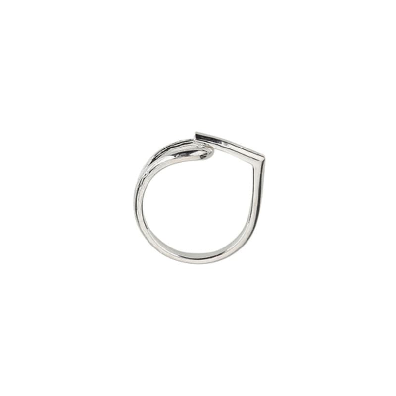 Charmy silver lock-ring