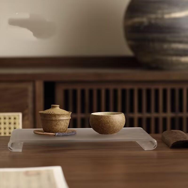 Gaiwan Kuaike Cup Travel Single Tea Set For One Person Coarse Pottery One Pot One Cup Business Souvenir Storage Bag