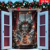 Decorazione Banner da Appendere alla Finestra di Natale Babbo Natale Albero di Natale Forniture per Feste